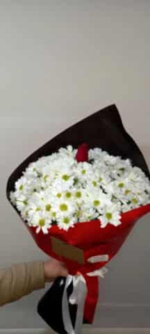 beyaz papatya buketi