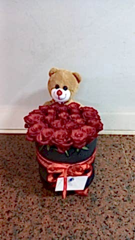 23 adet kutuda gül + ayıcık